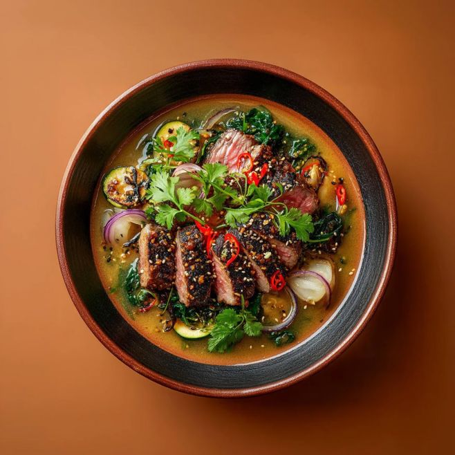 Roastbeef Deluxe s vývarem z Wagyu 🎉 Vývar i recept na @kampot.cz Užívejte v klidu Vašeho domova ❤️ Hrají: Vývar z Wagyu:...